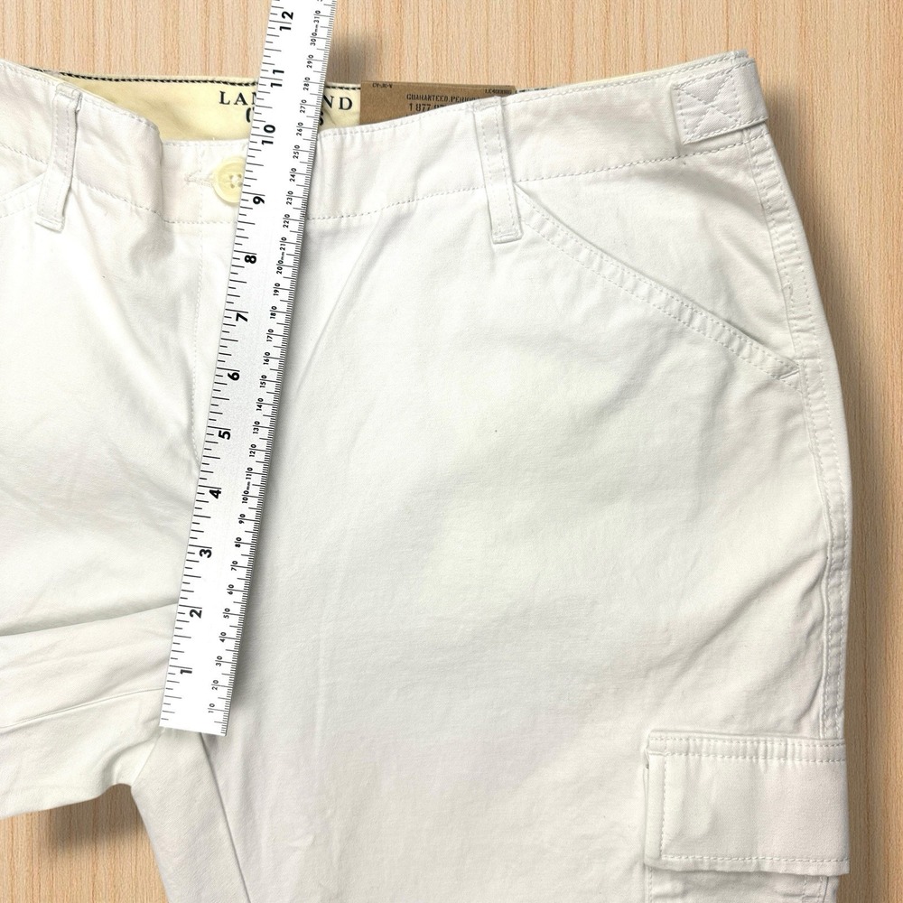 Land's End Women's Size 8 Low Rise Straight Leg Canvas Pants Heavyweight NWT $60 - Picture 5 of 13